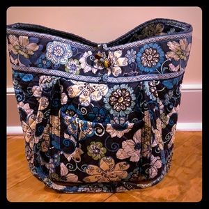 USED Vera Bradley Large Toggle Tote MOD Floral